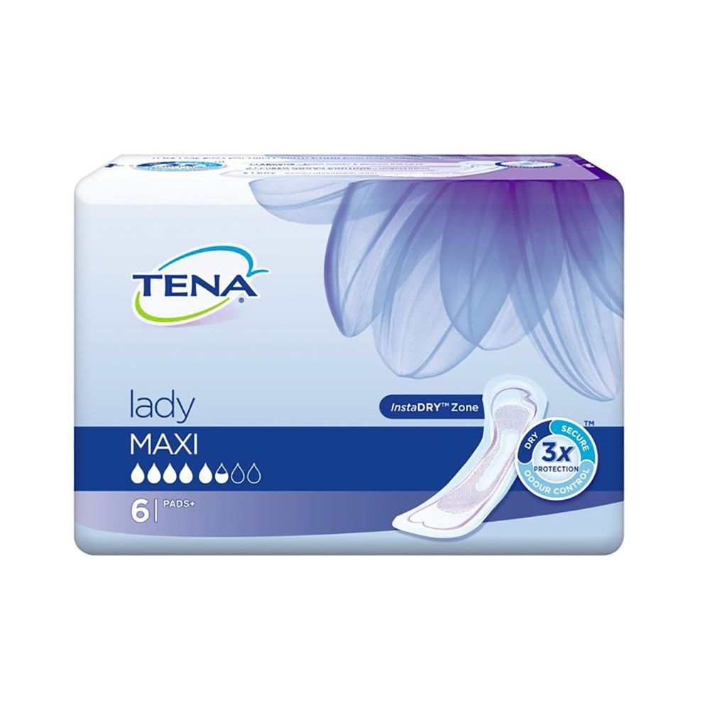 TENA Lady Maxi InstaDry Pack of 6
