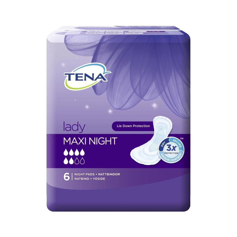 TENA Lady Maxi Night - Pack of 6