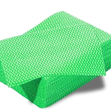 Lightweight Disposable Wipe Green (100)