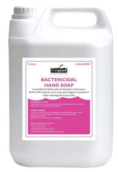 Vanguard Antibacterial White Hand Soap - 5ltr (BS1276)