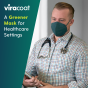 ViraCoat FFP3 Valved Face Masks - Viricidal, Antiviral & Antimicrobial (15)