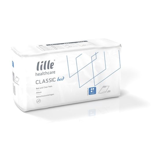 Lille Healthcare Classic Bed Pad - Super - 60cm x 90cm - Pack of 30