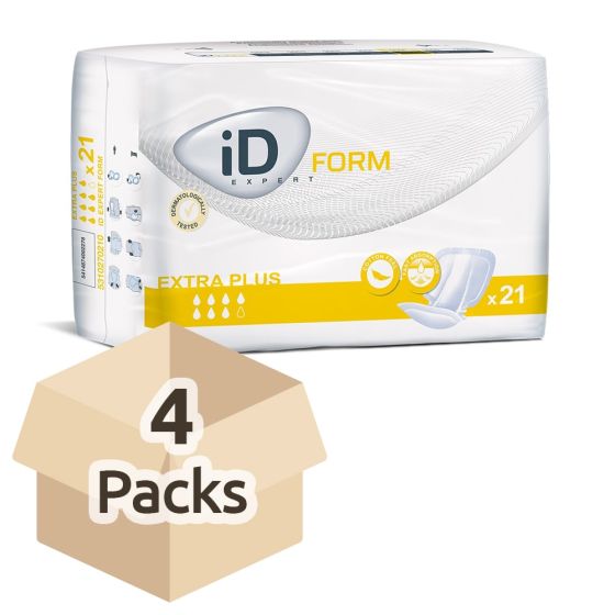 iD Expert Form 3 Extra Plus (Cotton Feel) - Carton - 4 Packs of 21