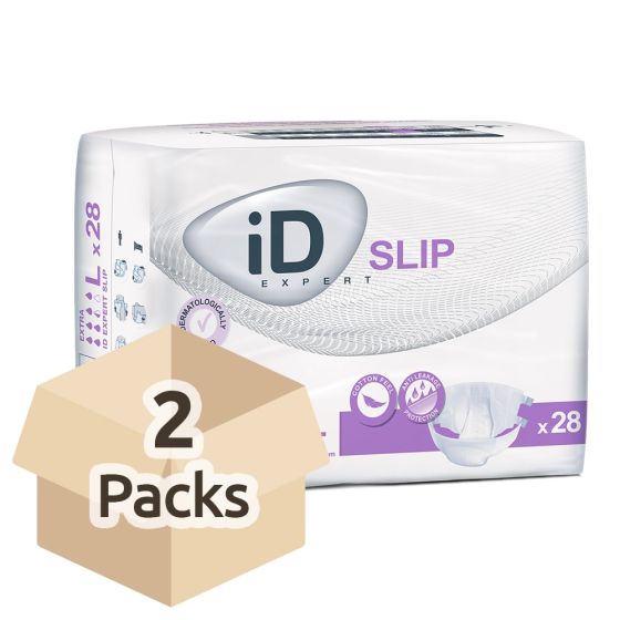 iD Expert Slip Extra - Large (Cotton Feel) - Carton - 2 Packs of 28