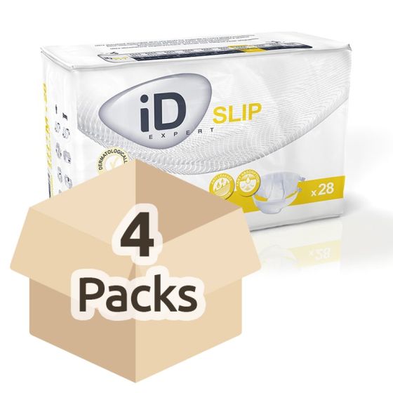 iD Expert Slip Extra Plus - Medium (PE Backed) - Carton - 4 Packs of 28