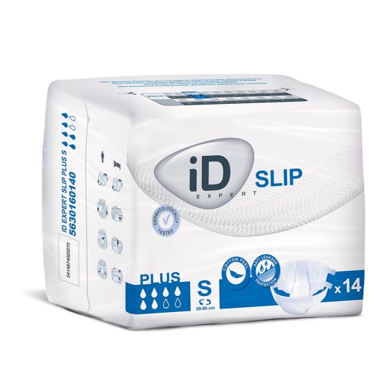 iD Expert Slip Plus - Small (Cotton Feel) - Pack of 14