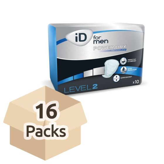iD For Men Level 2 - Carton - 16 Packs of 10