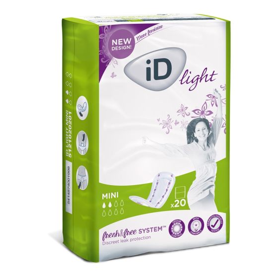 iD Light Fresh & Free Mini - Pack of 20