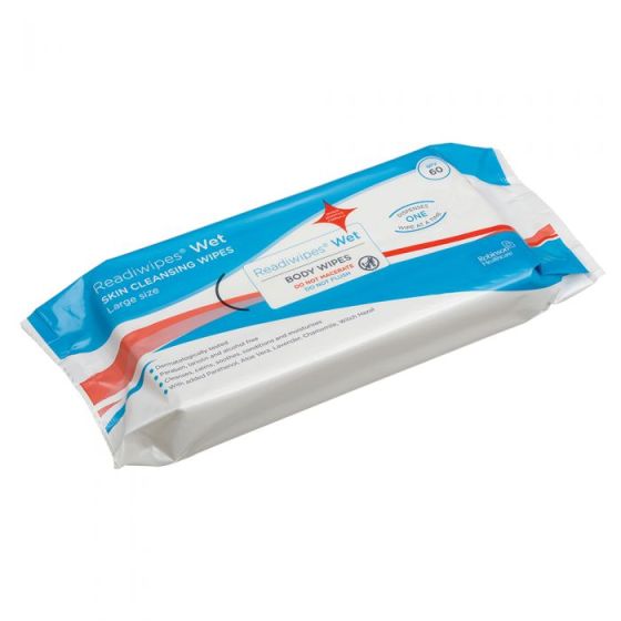 Readiwipes® Wet Skin Cleansing Wipes (25cm x 24cm) - Pack of 60