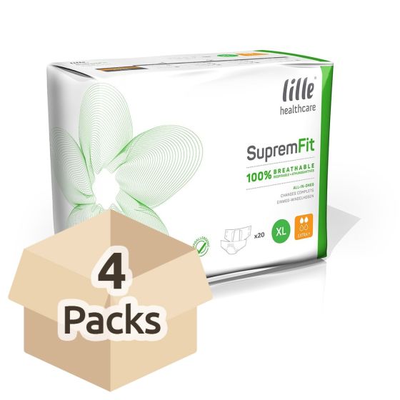 Lille Healthcare Suprem Fit Extra Plus - Extra Large - Carton - 4 Packs of 20