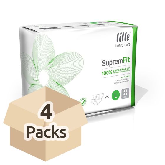 Lille Healthcare Suprem Fit Maxi - Large - Carton - 4 Packs of 20
