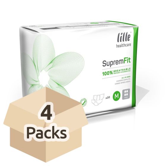 Lille Healthcare Suprem Fit Maxi - Medium - Carton - 4 Packs of 20