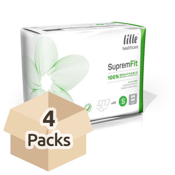 Lille Healthcare Suprem Fit Maxi - Small - Carton - 4 Packs of 20