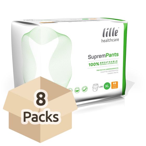 Lille Healthcare Suprem Pants Extra - Extra Large - Carton - 8 Packs of 14