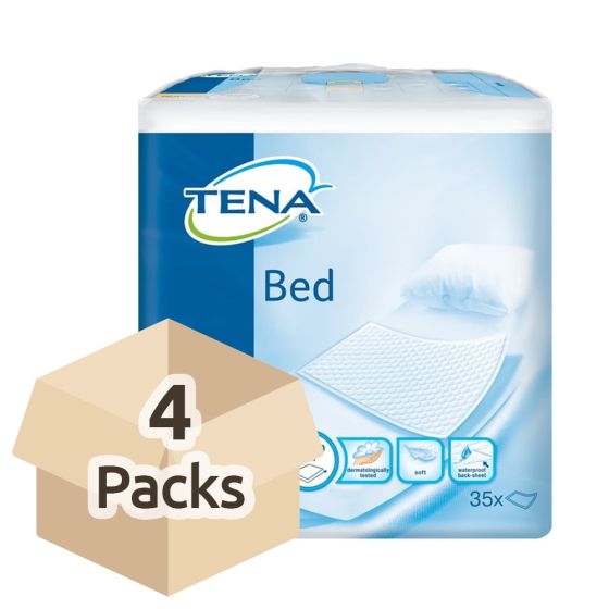 TENA Bed Normal - 60cm x 90cm - Case Saver - 4 Packs of 35