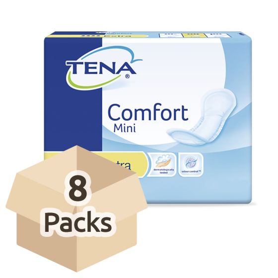 TENA Comfort Mini Extra - Case Saver - 8 Packs of 28