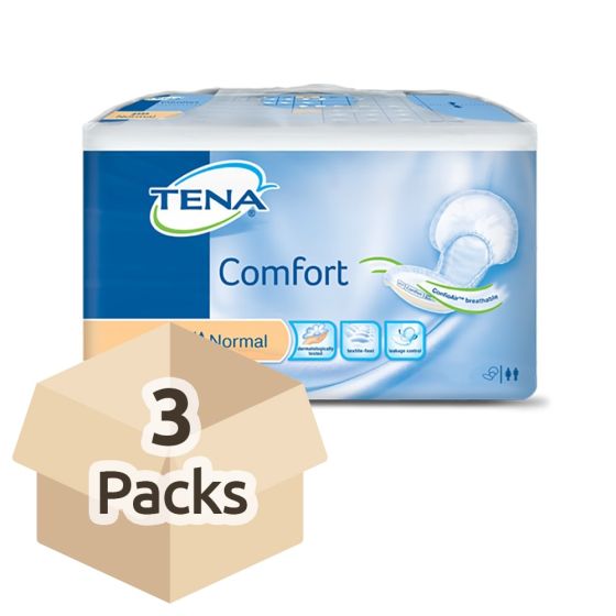 TENA Comfort Normal - Case Saver - 3 Packs of 42