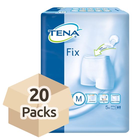 TENA Fix Premium - Medium - Case Saver - 20 Packs of 5