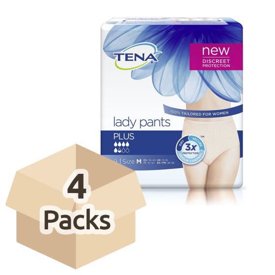 TENA Lady Pants Plus - Medium - Case Saver - 4 Packs of 9