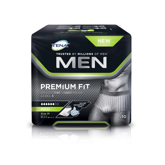 TENA Men Premium Fit Level 4 Pants - Medium - Pack of 10