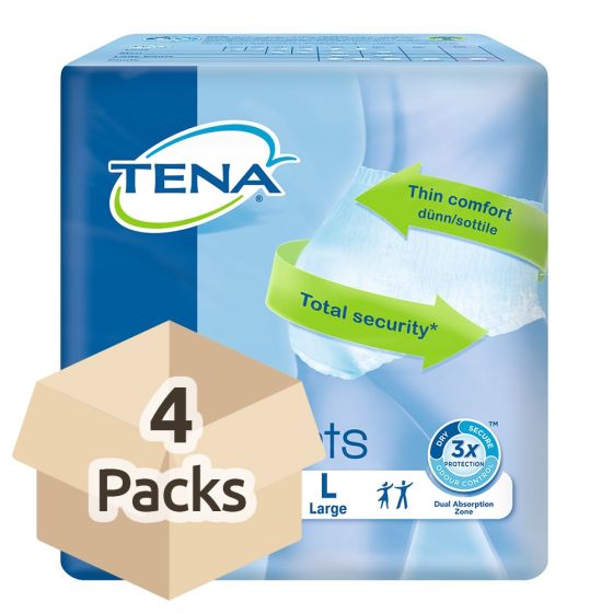 TENA Pants Maxi - Large - Case Saver - 4 Packs of 10