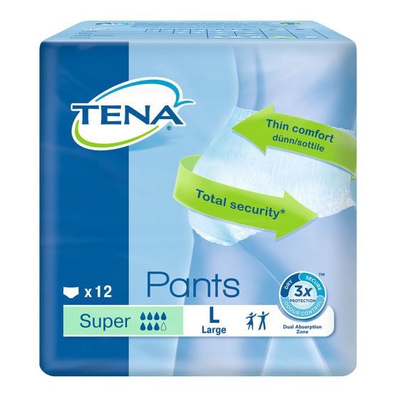 TENA Pants Super - Large - Pack of 12