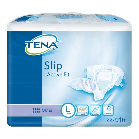 TENA Slip Active Fit Maxi (PE Backed) - Large - Pack of 22