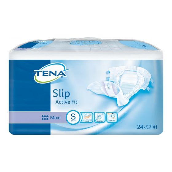 TENA Slip Active Fit Maxi (PE Backed) - Small - Pack of 24