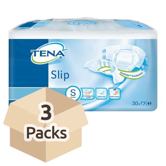 TENA Slip Plus - Small - Case Saver 3 Packs of 30