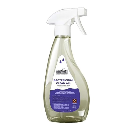 Antibacterial CLEAN ALL Surface Sanitiser - (8 x 500ml) BS1276