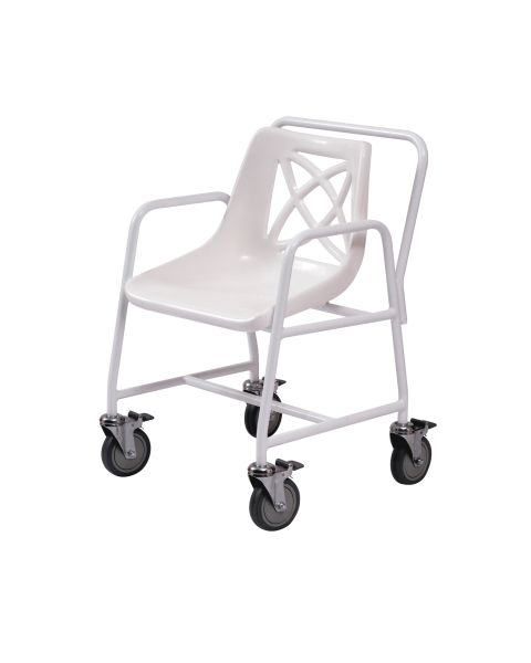 Mobile Shower Chair with Braked Castors