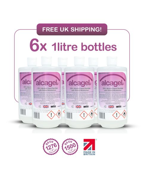 Vanguard Alcagel® 70% Alcohol Hand Sanitiser (6 x 1 Litre)