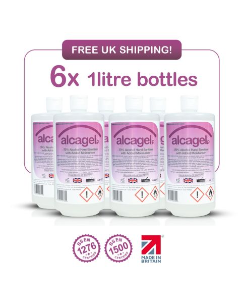 Vanguard Alcagel® 70% Alcohol Hand Sanitiser (6 x 1 Litre)