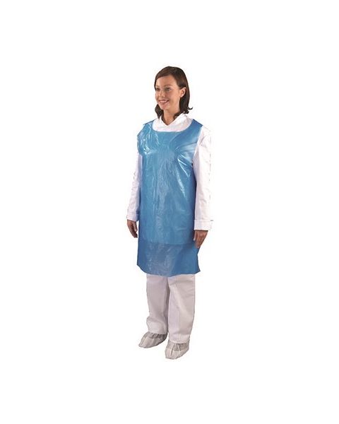 BLUE FLAT PACK DISPOSABLE APRONS (1000)