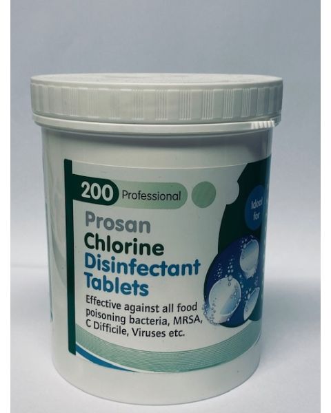 CHLORINE DISINFECTANT TABLETS (200)