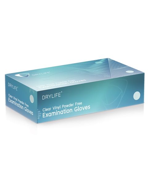 DryLife Clear Vinyl Gloves - Small - Box of 100
