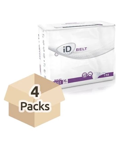 iD Expert Belt Maxi - X Large (Cotton Feel) - 4  x Packs of 14