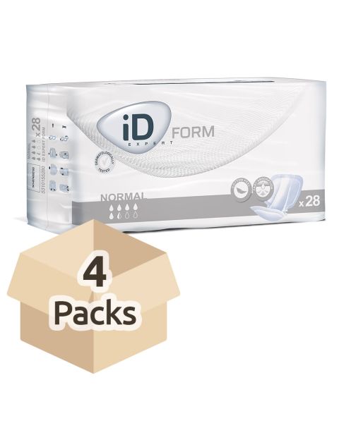 iD Expert Form 1 Normal (Cotton Feel) - Carton - 4 Packs of 28