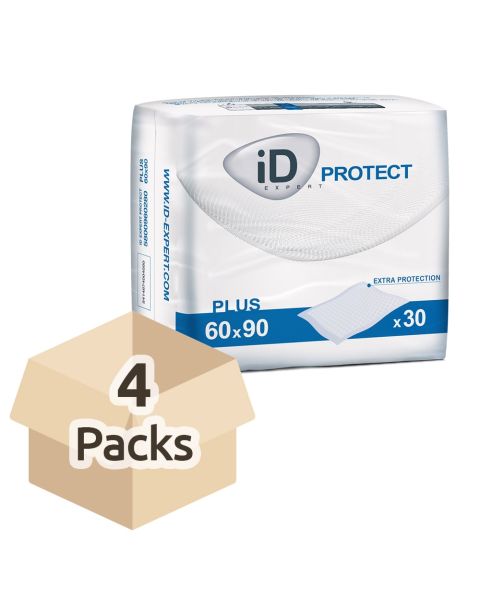 iD Expert Protect Plus - Bed Pad - 60cm x 90cm - Carton - 4 Packs of 30