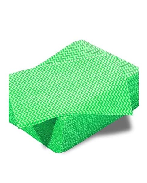 Lightweight Disposable Wipe Green (50)