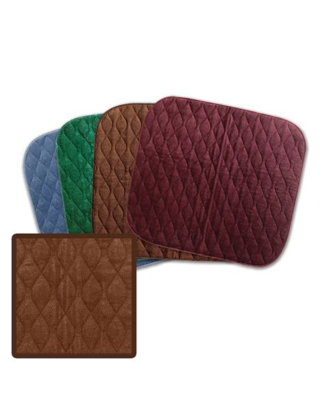 MIP Velour Chair Pad - Brown (40cm x 50cm)