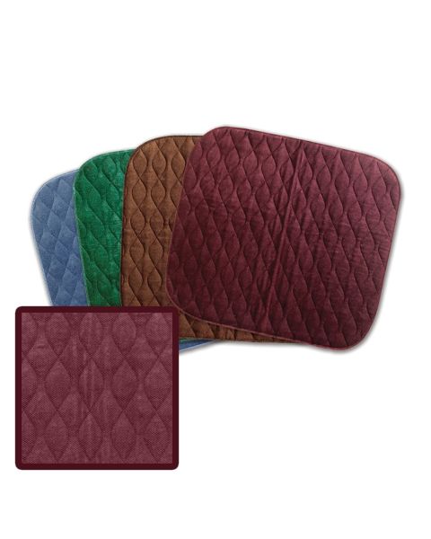 MIP Velour Chair Pad - Maroon (40cm x 50cm)