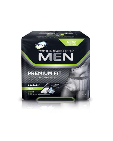 TENA Men Premium Fit Level 4 Pants - Medium