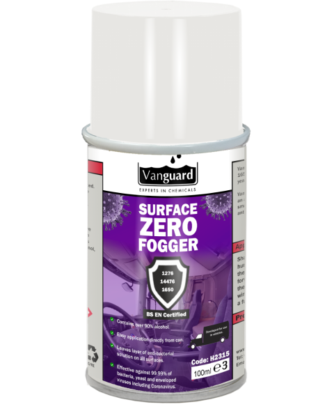 Vanguard Surface Zero Anti-Viral Fogger (100ml) BSEN 14476