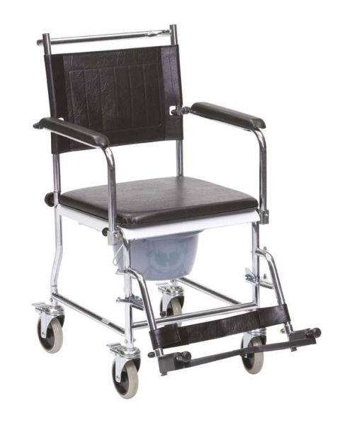 Wheeled Commode with 4 Brakes