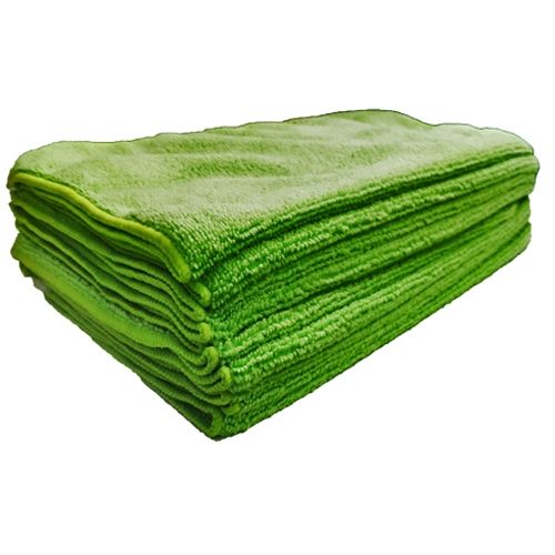 Microfibre Cloths Green 230gsm  (10)