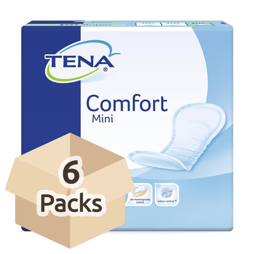 TENA Comfort Mini Super Case Saver 6 Packs of 28